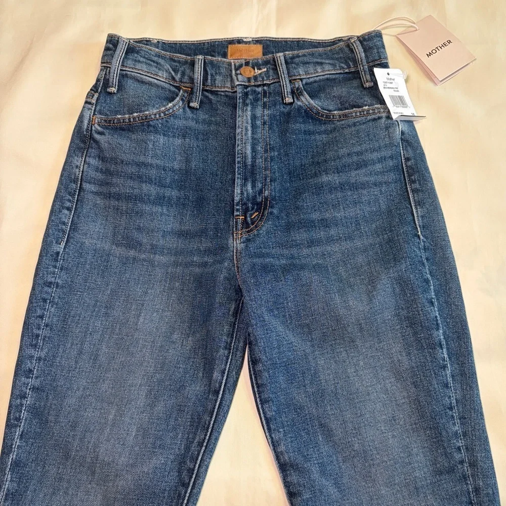 NEW! MOTHER- The Hustler Ankle in Bending The Rules Size 26 Crop Jeans